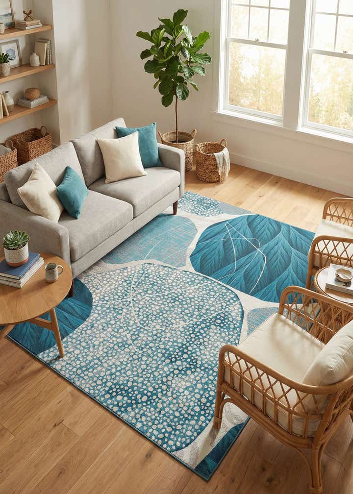 7' 10 x 10' Easy-Clean Modern Indoor / Outdoor Rug