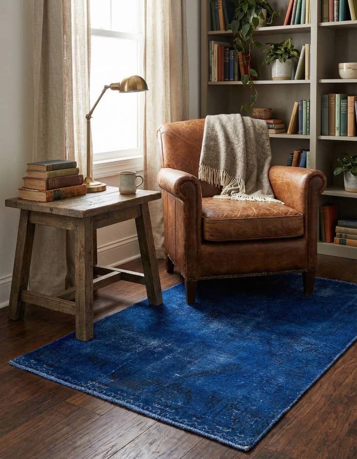 Detail image of 3' x 4' 9  Hand Knotted Ultra Vintage Persian Wool Rug