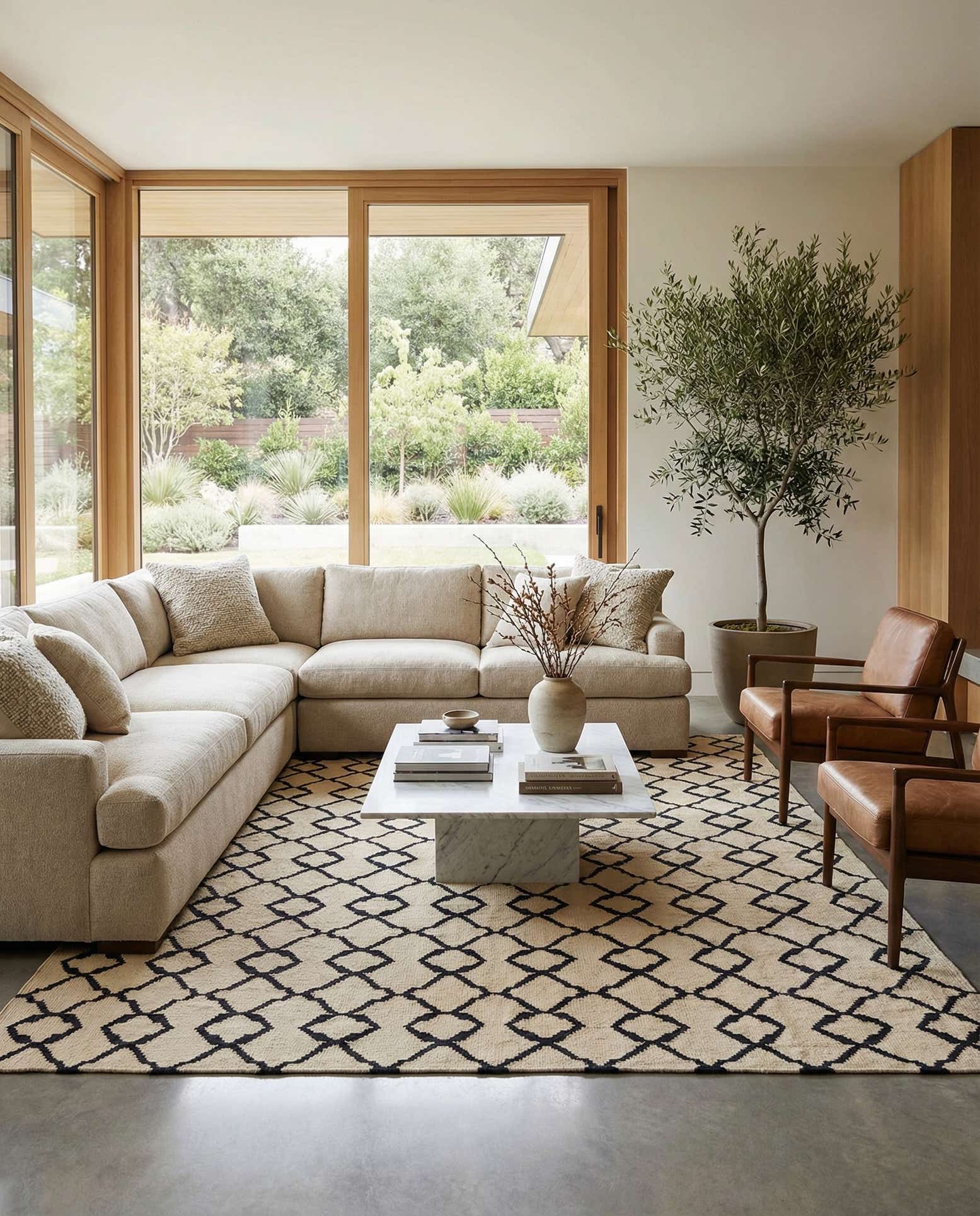 7' 2 x 10' Hand Woven Kilim Modern Wool Rug