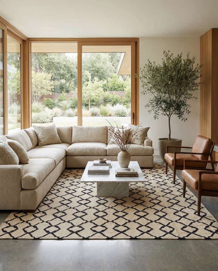 7' 2 x 10' Hand Woven Kilim Modern Wool Rug