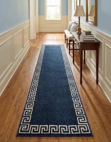 Navy Blue Hera Runner Rug