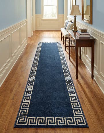 Navy Blue Hera Runner Rug