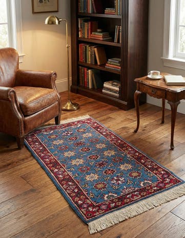 2' 6 x 4' 1 Hand Knotted Hamedan Persian Wool Rug