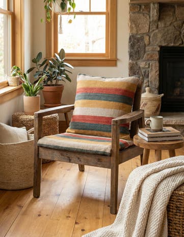 2' 5 x 2' 5 Hand Woven Pillow Wool Square Rug