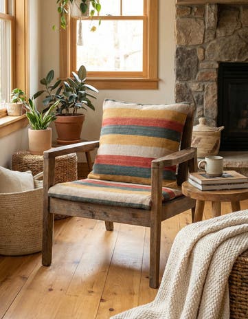 2' 5 x 2' 5 Hand Woven Pillow Wool Square Rug