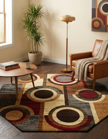 Cafe Octagon Rug