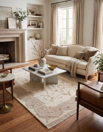 4' 1 x 5' 11 Hand Knotted Darya Wool Rug