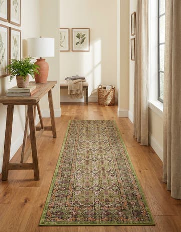 Green Lucerne Runner Rug