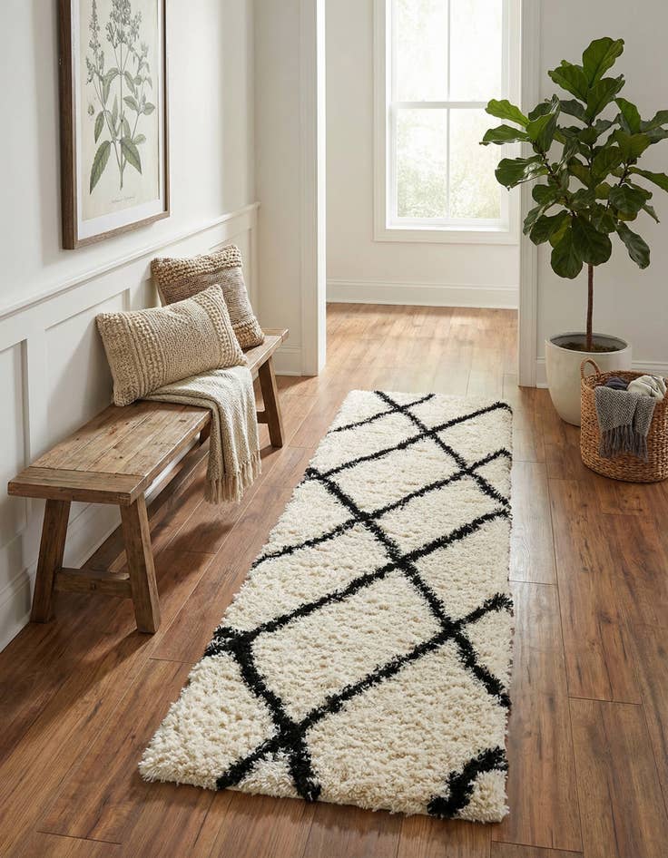 Detail image of  2' 7 x 10' Infinity Shag Runner Rug