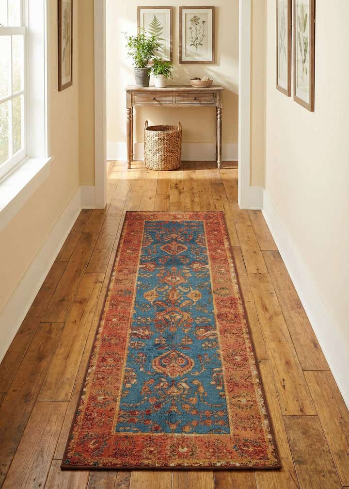 2' x 6' Easy-Clean Traditional Indoor / Outdoor Runner Rug