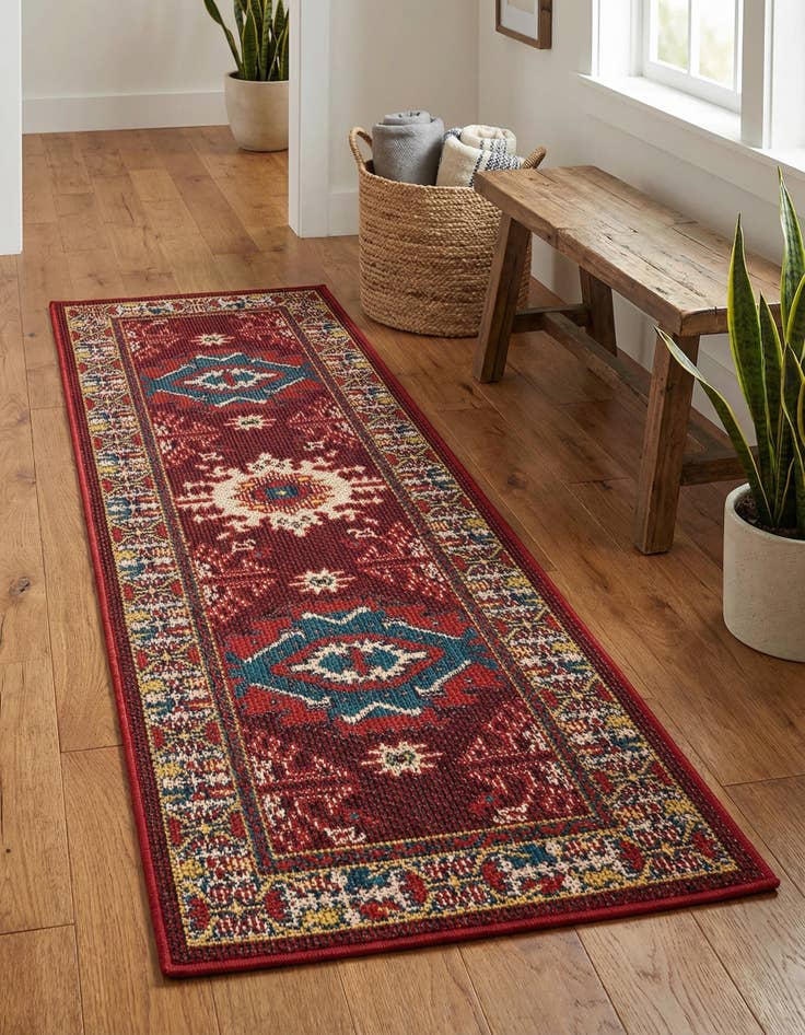 Detail image of  2' x 6'  Washable Baja Indoor / Outdoor Runner Rug