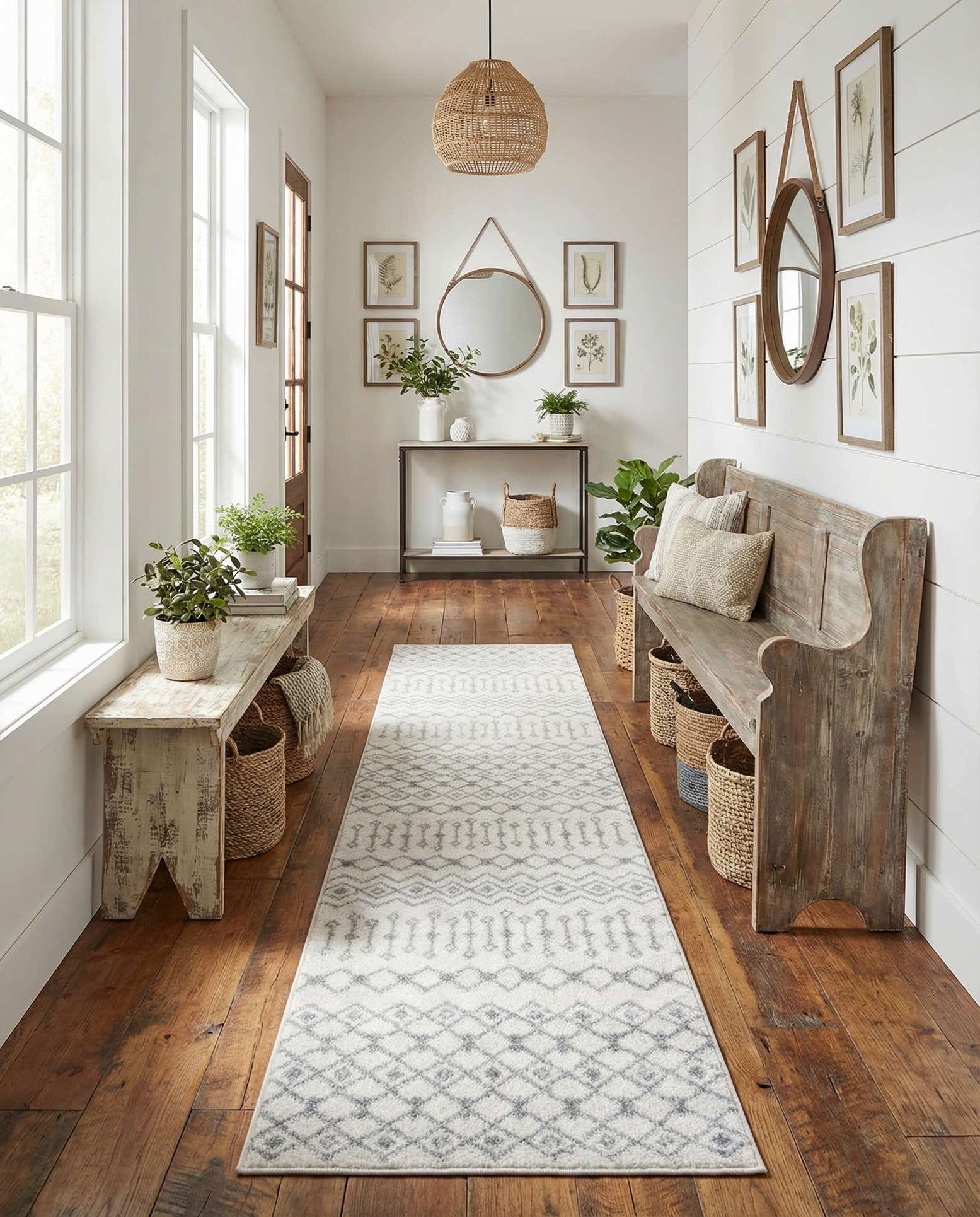 2' 7 x 12' Moroccan Trellis Runner Rug