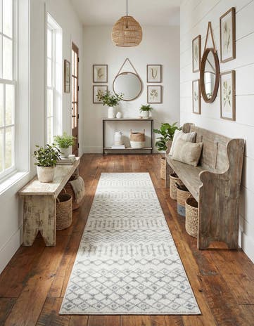 2' 7 x 12' Moroccan Trellis Runner Rug