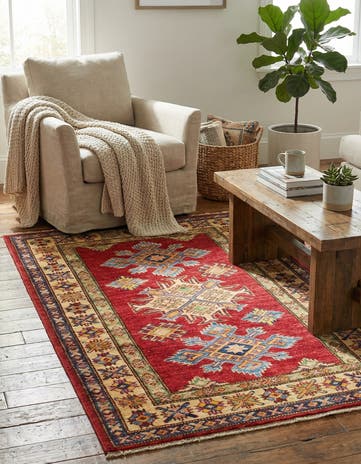 2' 9 x 4' Hand Knotted Kazak Oriental Rug