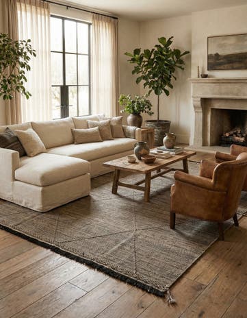8' 5 x 9' 8 Hand Knotted Moroccan Wool Rug