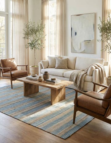 6' x 7' 8 Hand Woven Kilim Modern Wool Rug