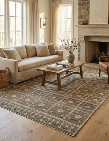 5' 2 x 8' 5 Hand Knotted Darya Wool Rug