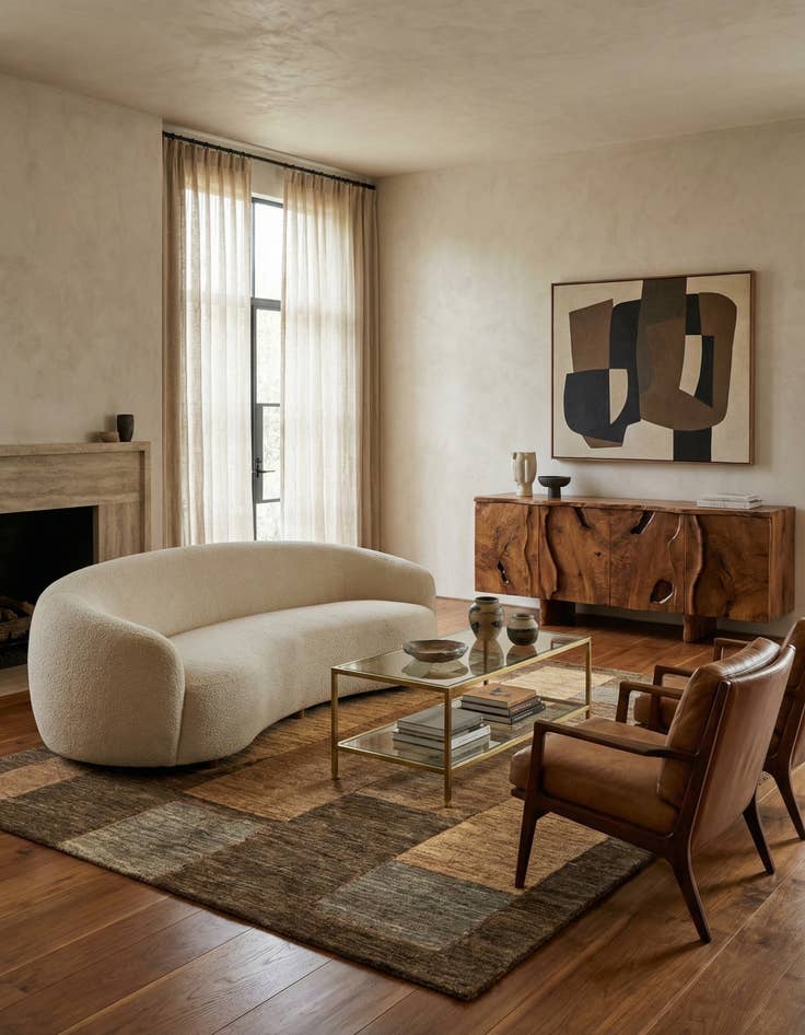 Detail image of 4' 11 x 6' 6 Juma Wool Rug