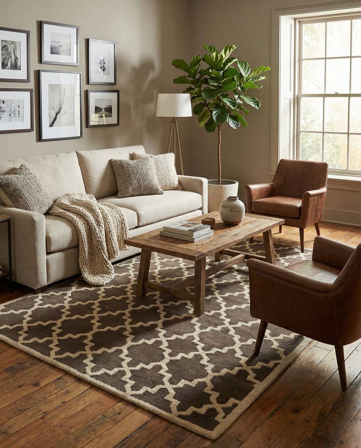 Detail image of 5' x 7' 9 Luna Wool Rug