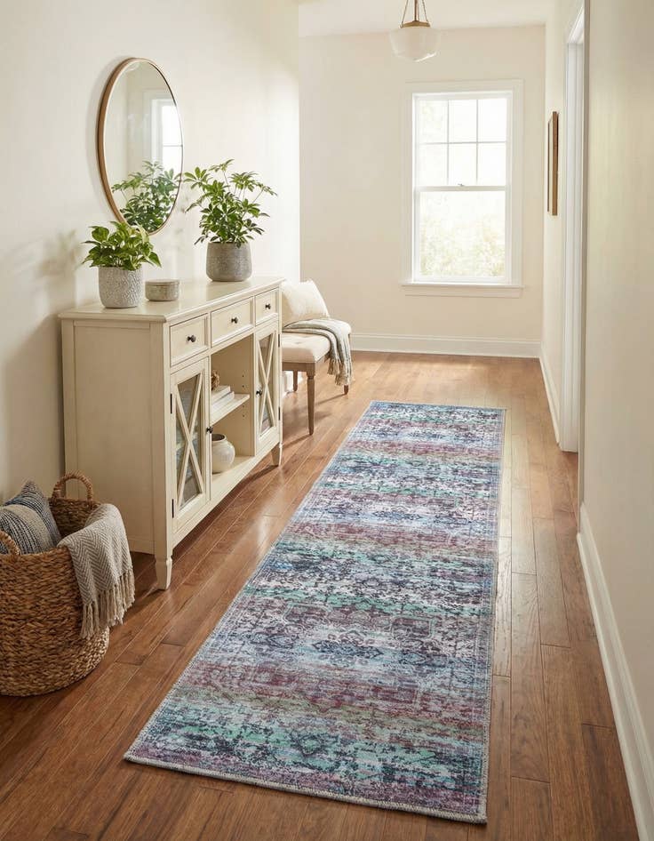 Detail image of 2' x 8'  Washable Renaissance Runner Rug