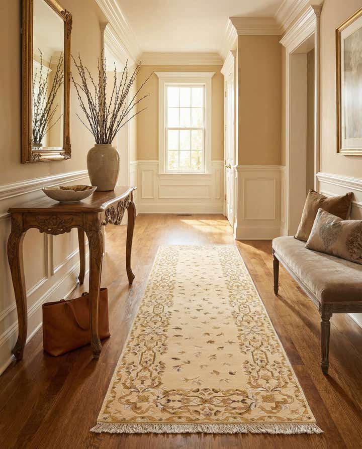 2' 8 x 9' 9 Hand Knotted Darya Wool Runner Rug