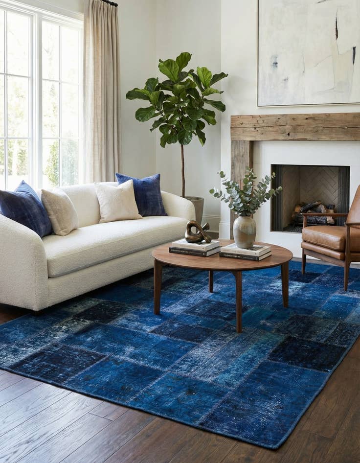 Detail image of 6' x 9'  Hand Knotted Ultra Vintage Persian Wool Rug