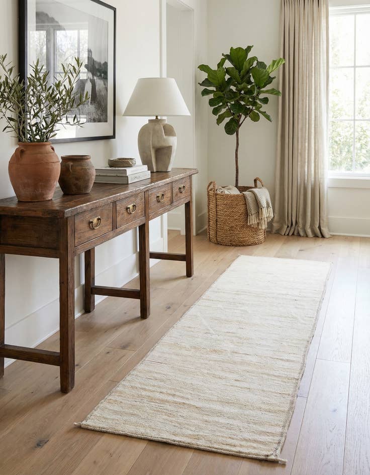 Detail image of 3' 1 x 12' 4  Hand Knotted Moroccan Wool Runner Rug