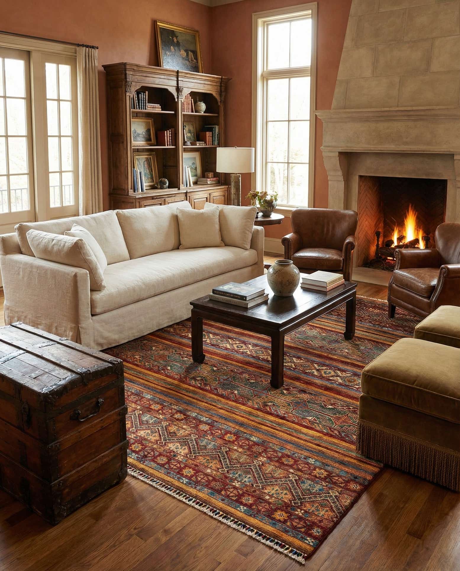 5' 6 x 8' Ariana Ziegler Wool Rug