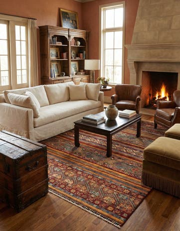 5' 6 x 8' Ariana Ziegler Wool Rug