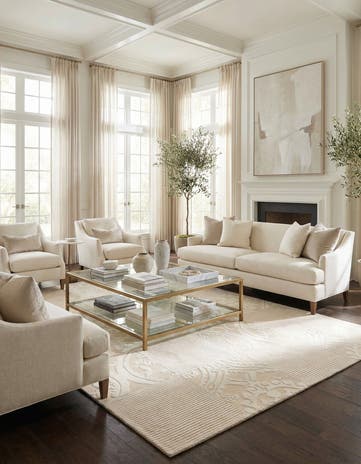 5' 9 x 8' Hand Knotted Darya Wool Rug