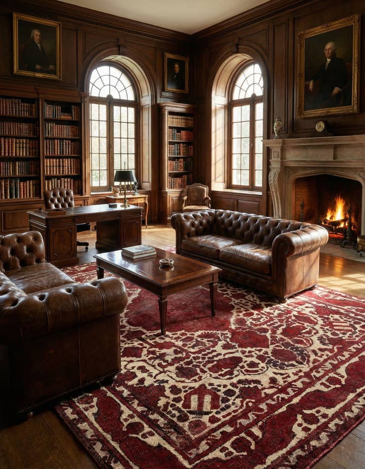 Detail image of 7' 9 x 11' 1 Vintage Royal Wool Rug