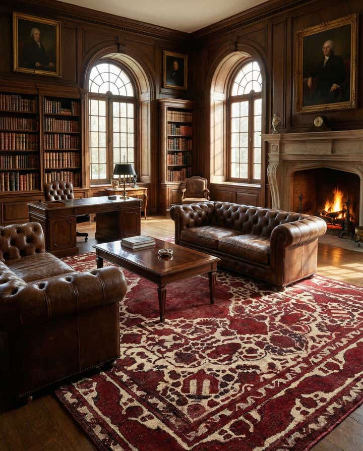 7' 9 x 11' 1 Vintage Royal Wool Rug