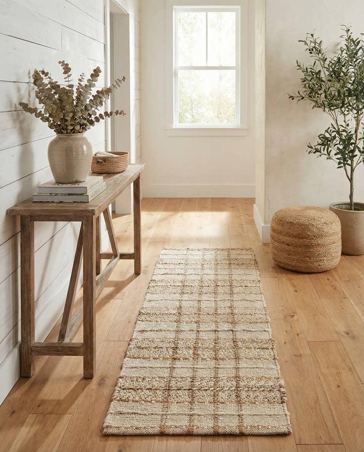 Detailansicht von 60cm x 155cm Handgeflochten Laurel Handwoven Jute Läufer Teppich