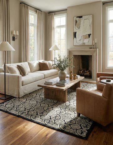 8' 1 x 10' 4 Hand Knotted Darya Wool Rug