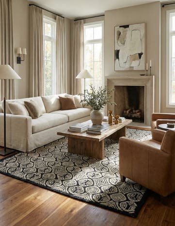 8' 1 x 10' 4 Hand Knotted Darya Wool Rug