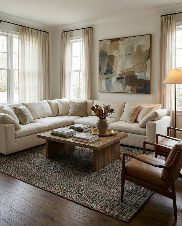 Detail image of 6' 3 x 10' 1 Hand Knotted Darya Wool Rug