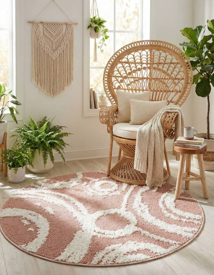 Detail image of  3' 3 x 3' 3 Boho Round Rug