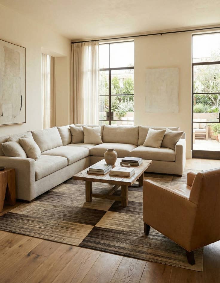 Detail image of 8' 2 x 9' 7  Hand Woven Kilim Modern Wool Rug