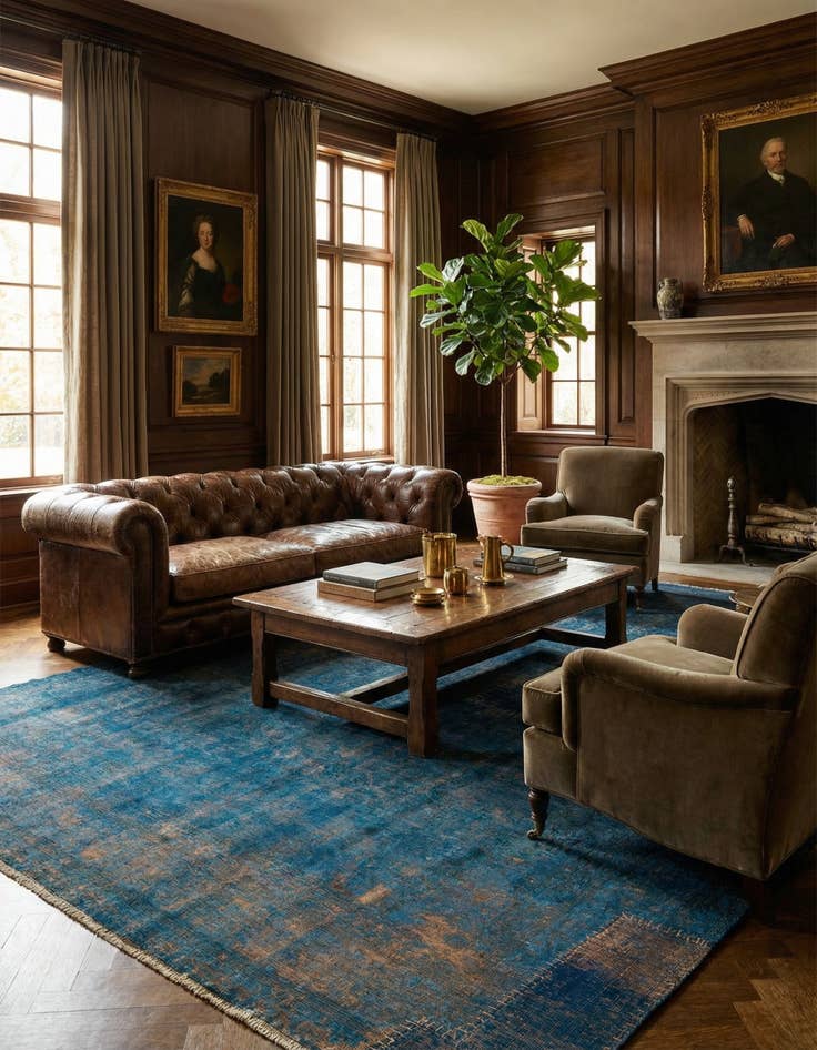 Detail image of  9' 7 x 10' 9  Hand Knotted Ultra Vintage Persian Wool Rug