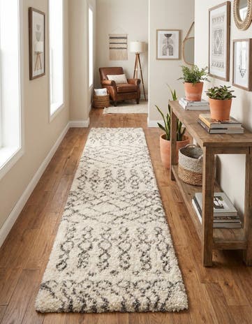 3' 3 x 19' 8 Moroccan Shag Runner Rug