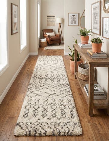 3' 3 x 19' 8 Moroccan Shag Runner Rug