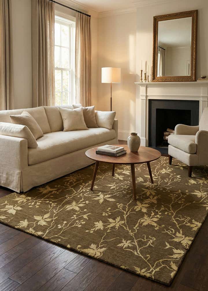 5' 8 x 8' Hand Knotted Darya Rug