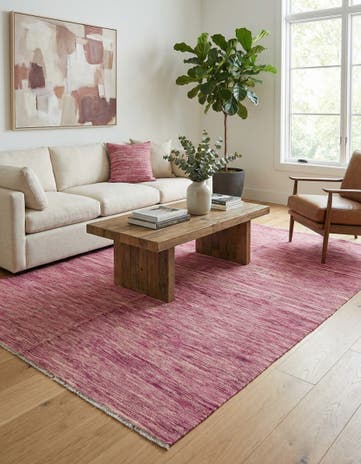 5' 7 x 8' Hand Woven Kilim Modern Wool Rug