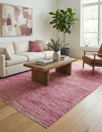 5' 7 x 8' Hand Woven Kilim Modern Wool Rug