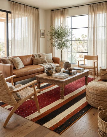 4' 7 x 7' 11 Jajim Wool Rug