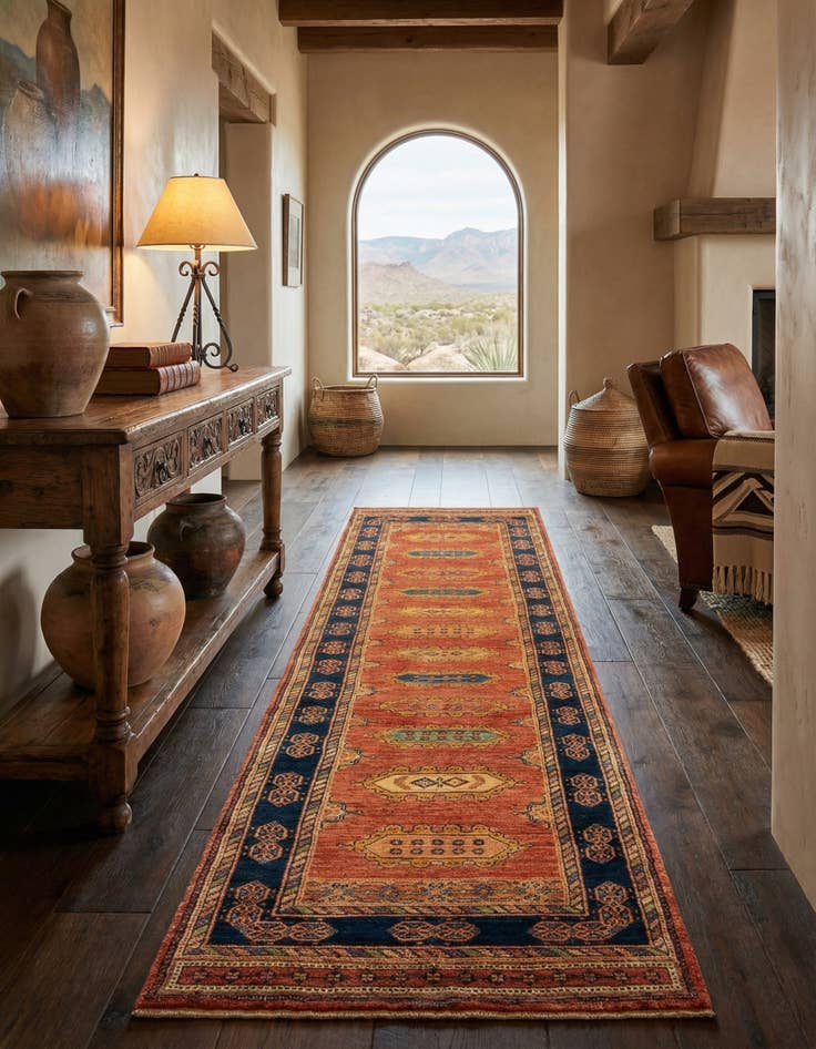 Detail image of 2' 9 x 10' 8 Luribaft Wool Runner Rug