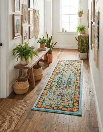 Aqua Calypso Runner Rug