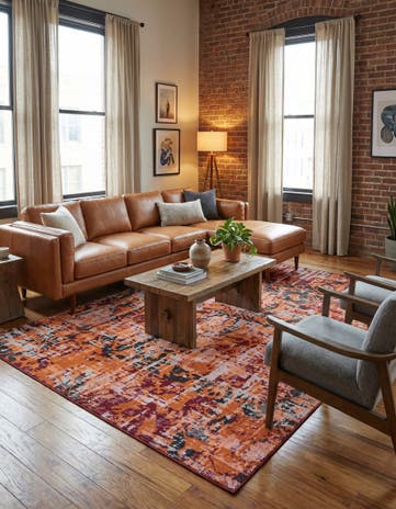 Rust Red Lucerne Rug
