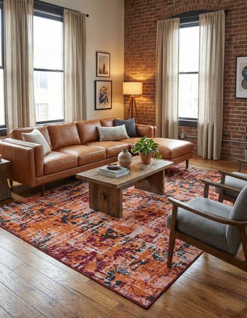 Rust Red Lucerne Rug