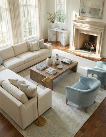 13' x 13' Hand Knotted Oushak Wool Square Rug